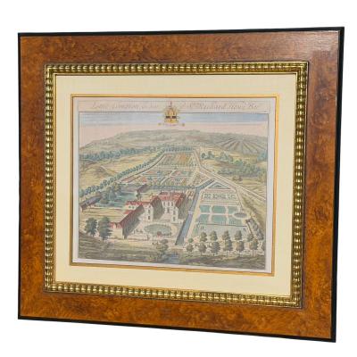 Johannes Kip Antique Hand Colored Architectural Print Trowbridge Collection