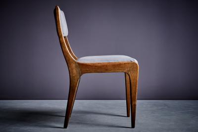 Johannes Krahn Set of 6 grey Oak Chairs by Johannes Krahn