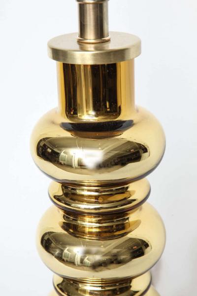 Johansfors Glasbruk Johansfors Swedish Modern Gold Mercury Glass Lamps