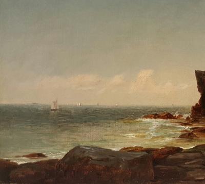 John Adams Parker Cliffs Along the Shore n d