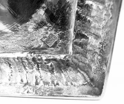 John Arnell Pair of English Georgian Sterling Silver Candlesticks 1766