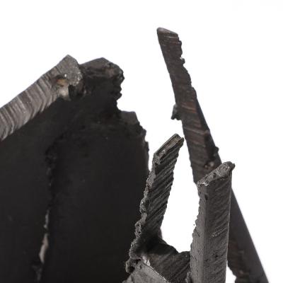 John Balossi Mid Century Torch Cut Steel Brutalist Sculpture on Walnut Signed John Balossi