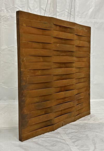 John Baughman John Baughman Weave Series Wall Sculpture Brutalist Wood Art Panel 2010