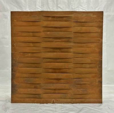 John Baughman John Baughman Weave Series Wall Sculpture Brutalist Wood Art Panel 2010