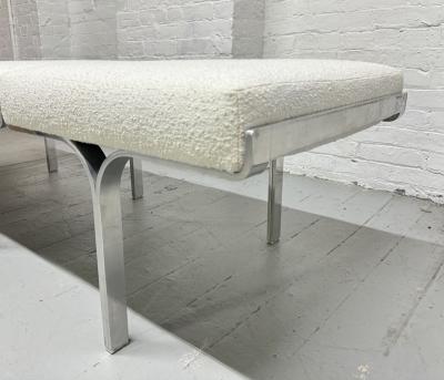 John Behringer John Behringer 3 Seat Bench in Boucl Mid Century Modern