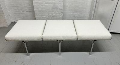 John Behringer John Behringer 3 Seat Bench in Boucl Mid Century Modern