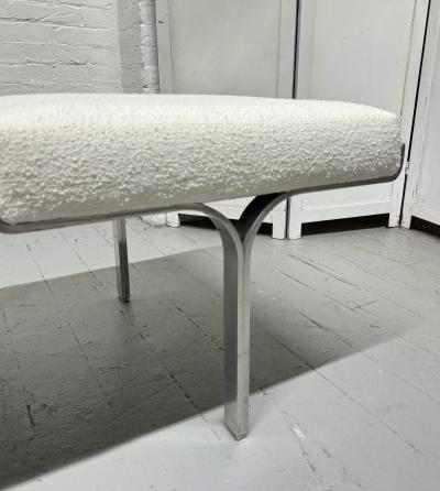 John Behringer John Behringer 3 Seat Bench in Boucl Mid Century Modern
