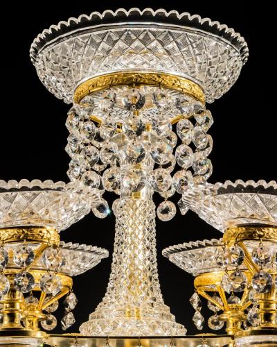 John Blades A FINE ORMOLU AND CUT GLASS EPERGNE BY JOHN BLADES