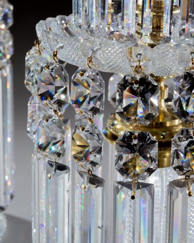 John Blades AN EXCEPTIONALLY LARGE PAIR OF REGENCY LUSTRES BY JOHN BLADES