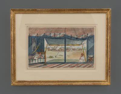 John Brownrigg Bellasis Campaign A Fine Early 19th Century Watercolor Depicting Travel in India