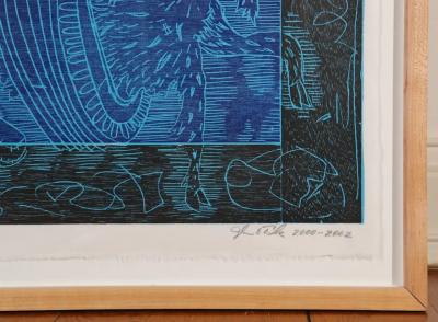 John Buck 95 Tall John Buck Skyline Woodcut
