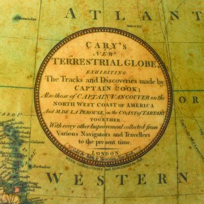 John Cary A Fine Pair of Cary Globes Retailed by Kirk and Mercein of New York c 1816 1820