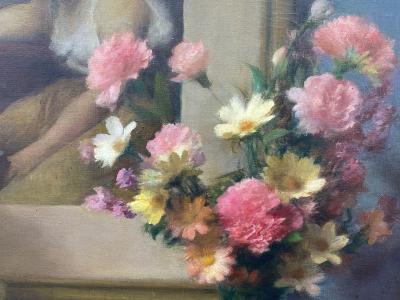 John Collins Russell Still Life with Fruit and Flowers 