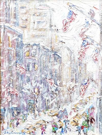 John Crimmins Flags on Fifth Avenue 