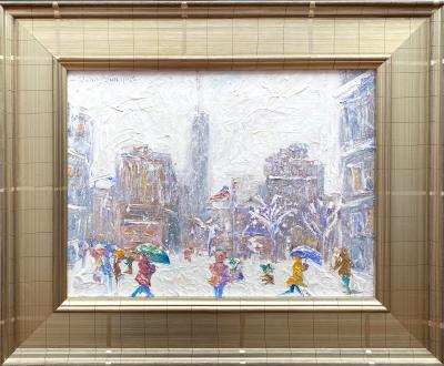 John Crimmins Wintry Day Madison Square 