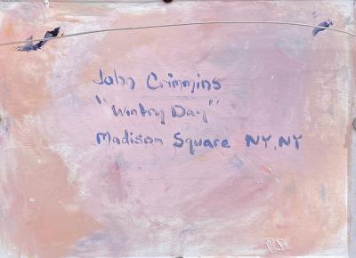 John Crimmins Wintry Day Madison Square 