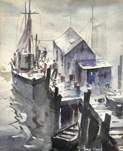 John Cuthbert Hare In Gloucester Harbor 
