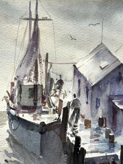 John Cuthbert Hare In Gloucester Harbor 