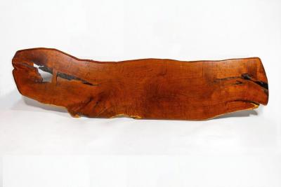 John David Sackett John David Sackett Burled Mesquite Bench After George Nakashima Butterfly Joint