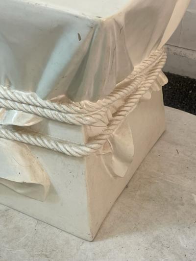 John Dickinson DRAPERY AND ROPE PLASTER TABLE IN THE MANNER OF JOHN DICKINSON