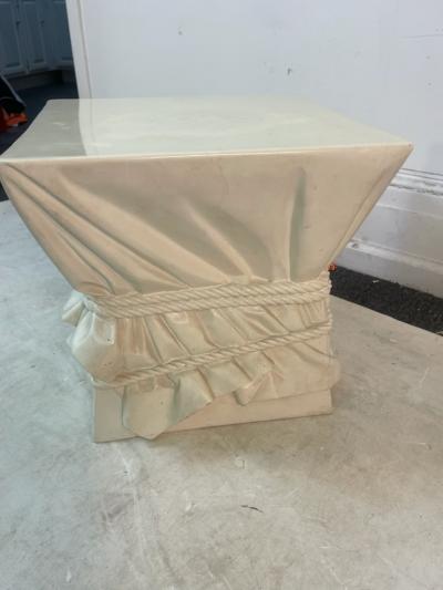 John Dickinson DRAPERY AND ROPE PLASTER TABLE IN THE MANNER OF JOHN DICKINSON