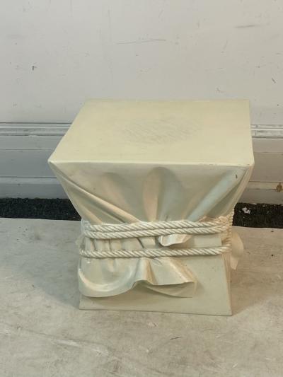 John Dickinson DRAPERY AND ROPE PLASTER TABLE IN THE MANNER OF JOHN DICKINSON