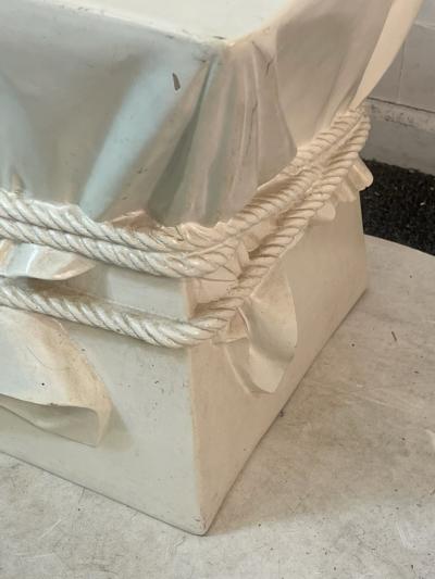 John Dickinson DRAPERY AND ROPE PLASTER TABLE IN THE MANNER OF JOHN DICKINSON