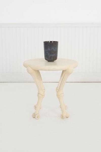 John Dickinson John Dickinson Rare Bone Cigarette Side Table 1977