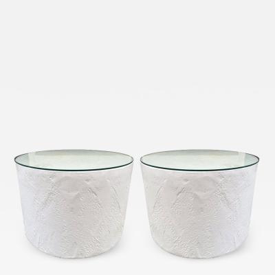 John Dickinson Pair of Decorative Plaster Pedestals Style of John Dickinson
