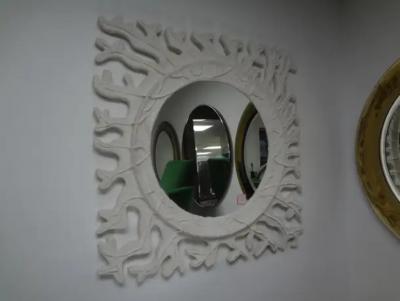 John Dickinson Vintage French Serge Roche Inspired Plaster Mirror