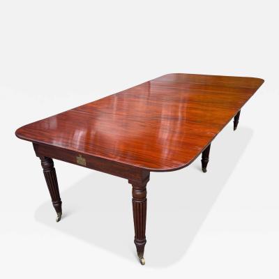 John Durham Regency Mahogany Extension Dining Table By John Durham London
