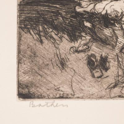 John Edward Costigan Bathers by John E Costigan Original Limited Edition Signed Etching