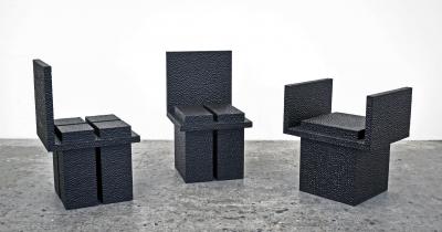 John Eric Byers 3 Chairs and Stool