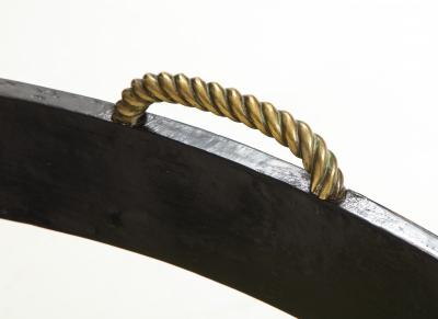 John Gee Pair of John Gee Parcel Gilt Regency Open Armchairs