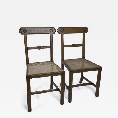 John Gregory Crace J G Crace attributed In the style of AWN Pugin A pair of Gothic Revival chairs