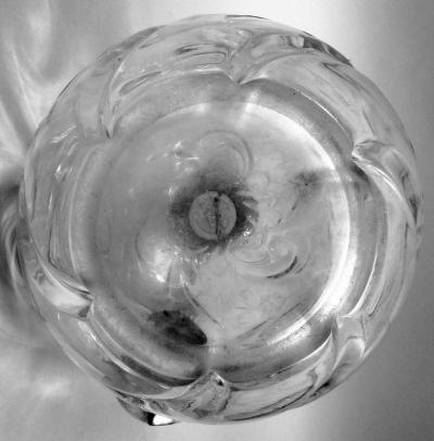 John Grinsell Antique English Victorian Sterling Silver Cut Rock Crystal Decanter