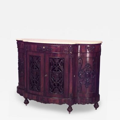 John Henry Belter John Henry Belter American Victorian Rosewood Sideboard