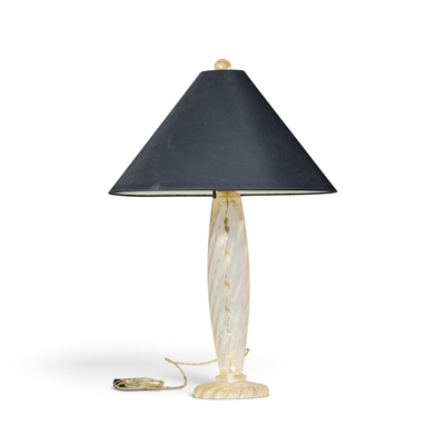 John Hutton John Hutton for Donghia Ondoso Mid Century Murano Glass Lamp Pair