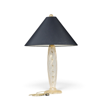 John Hutton John Hutton for Donghia Ondoso Mid Century Murano Glass Lamp Pair