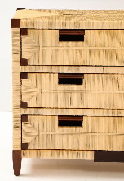 John Hutton Mahogany Cane Commode by John Hutton for Donghia