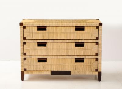 John Hutton Mahogany Cane Commode by John Hutton for Donghia