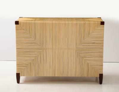 John Hutton Mahogany Cane Commode by John Hutton for Donghia