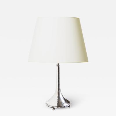 John K Anderson Fine Silver Arts and Crafts Table Lamp by K Andersson