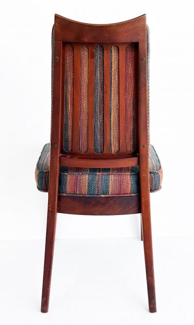 John Keal 1960s John Keal Brown Saltman Dining Chairs Set of Four