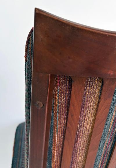 John Keal 1960s John Keal Brown Saltman Dining Chairs Set of Four