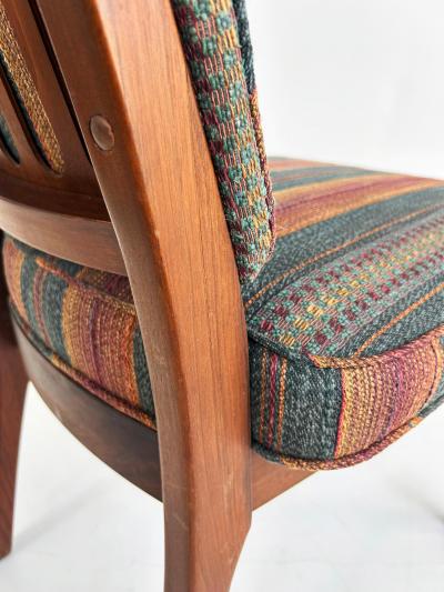 John Keal 1960s John Keal Brown Saltman Dining Chairs Set of Four