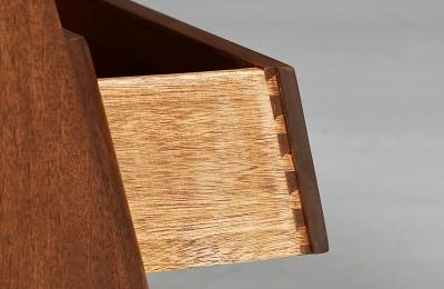 John Keal Californian Modern Night Stand w Bookcase by John Keal for Brown Saltman