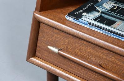 John Keal Californian Modern Night Stands w Bookcase by John Keal for Brown Saltman