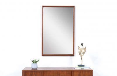 John Keal John Keal Wall Hanging Sculpted Mirror for Brown Saltman