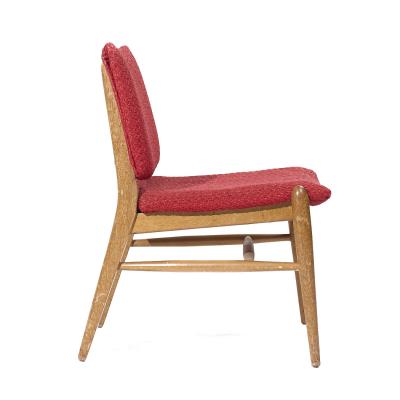 John Keal John Keal for Brown Saltman Mid Century Beached Mahogany Dining Chairs Pair